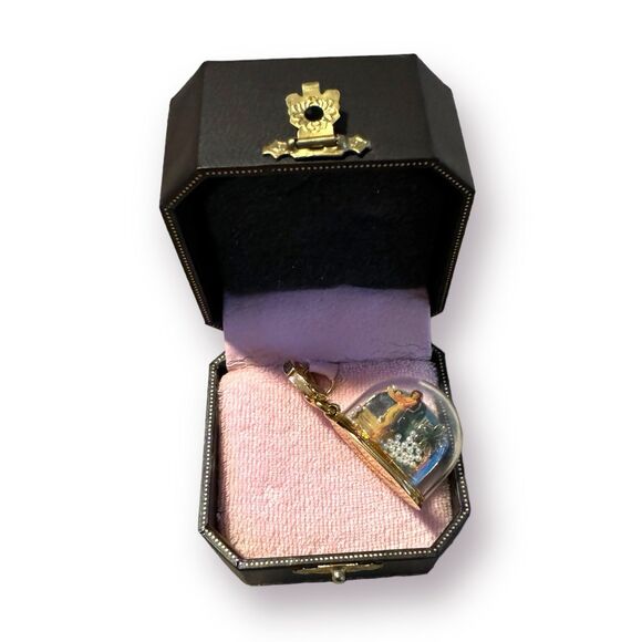 Juicy Couture Aloha Snow Globe Charm Hawaiian Charm w/ Box Gold Tone Super Rare! - Picture 6 of 10